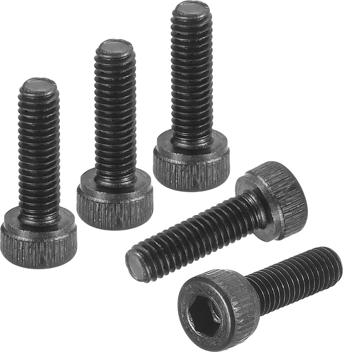 Hexagonale cilinderschroeven M3-0.5 x 8 - Carbon staal - Zwart - Geschikt voor fietsen en auto - ShopVlot