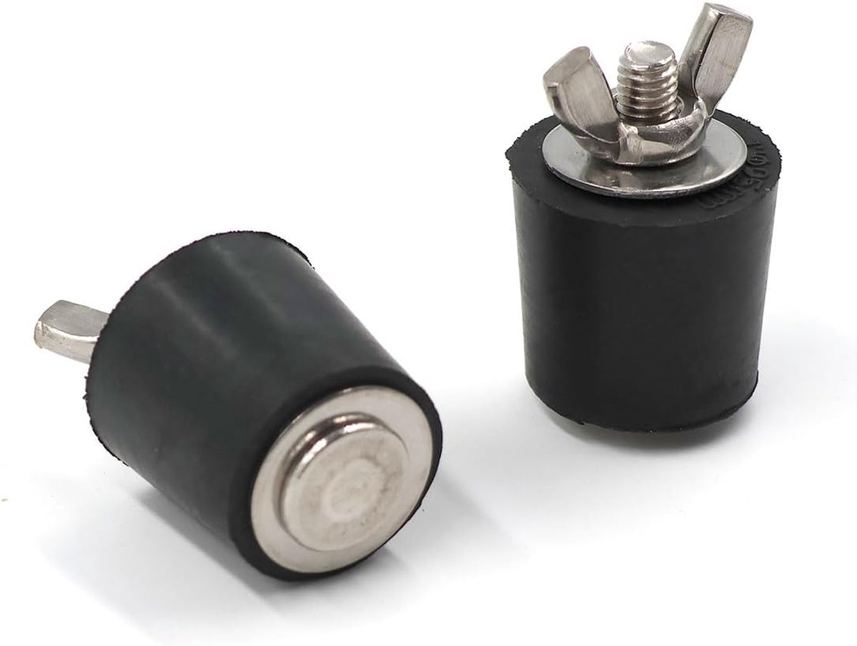 Zwembad winterstoppen 2 stuks - rubber met roestvrijstalen schroeven - voorkomt waterschade - ideaal voor overwintering - ShopVlot