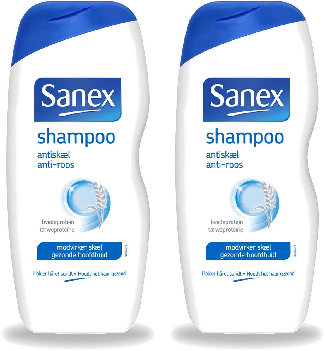 2 x Sanex - Shampoo - Anti-Roos - Tegen Schilfers - 250 ml - Voordeelverpakking - 2 stuks