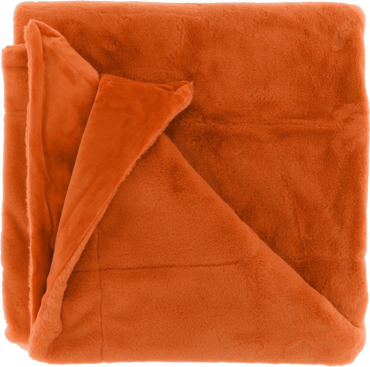 Unique Living Plaid Klaas 150x200cm - Orange Flame Oranje