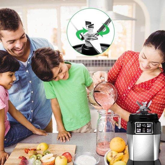 Vervangende Mesbasis voor Mixer, Reserveonderdeel voor Kruis Snijmes, Accessoires voor Nutri Mixer 1000 W en 1500 W, Keukenapparatuur en Blenders — afbeelding 3