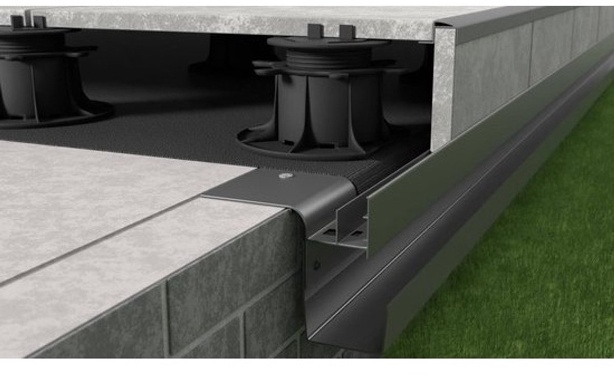 Regenpijp - Aluminium - Afvoer voor de dakgoot - Waterafvoer voor de tuin - Duurzaam aluminium - 45 x 45 mm - 50 cm - Grafiet