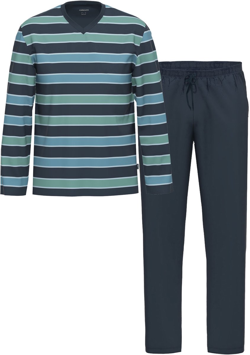 Heren shirt met lange mouwen, lange broek Night & Relax