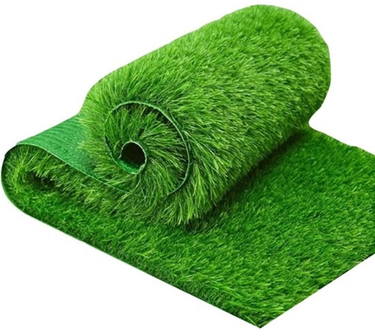 Kunstgrasmat - Nepgrasgazon - Voor buiten en binnen - Met drainagegaten - 1,5 x 1 meter - Groen