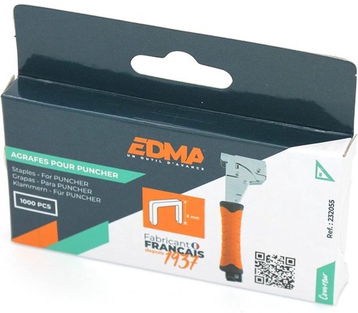 Nietjes voor perforators - Bevestigingsmateriaal - Materialen vastzetten - Gegalvaniseerd staal - 8 mm hoog