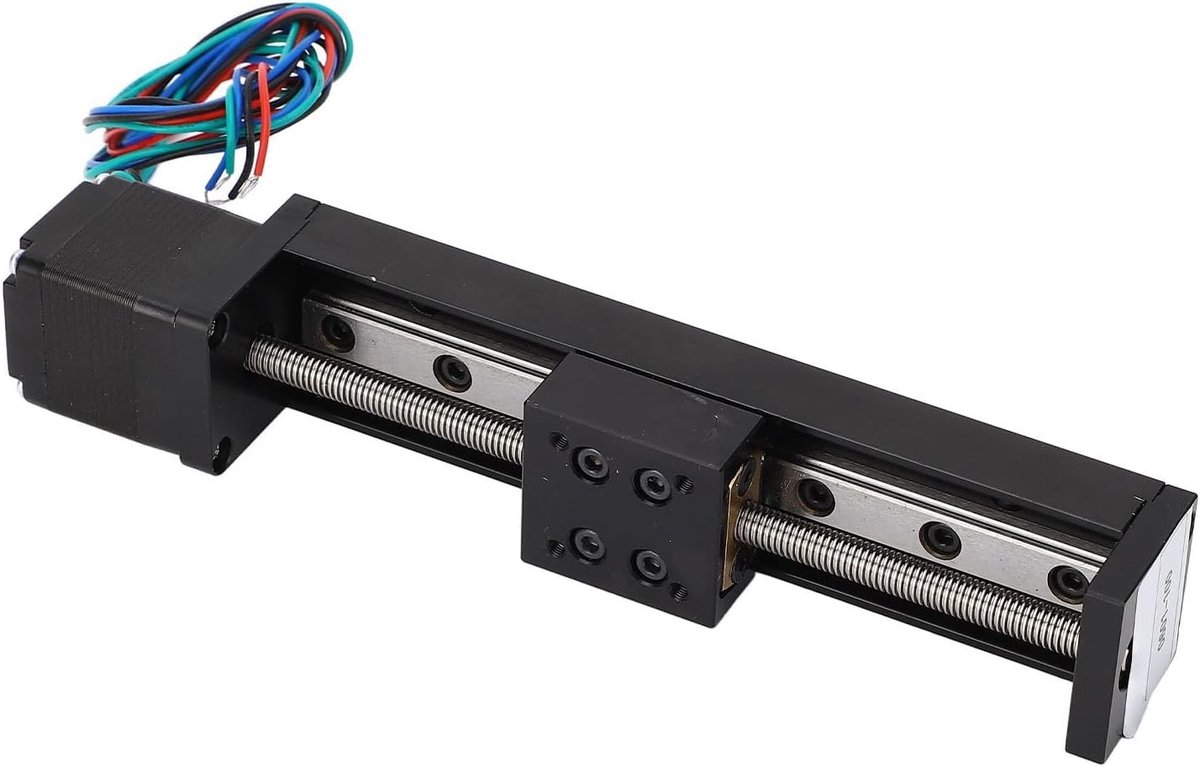 Mini Lineaire Railgeleider Trolley Actuator voor CNC Router, Stapmotor 28, 100mm Precisie en Beweging