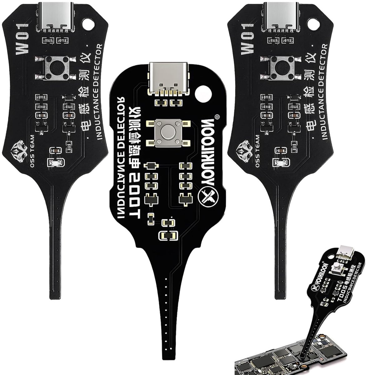 2 x inductietester, 1 x elektromagnetische inductiemeter - ShopVlot