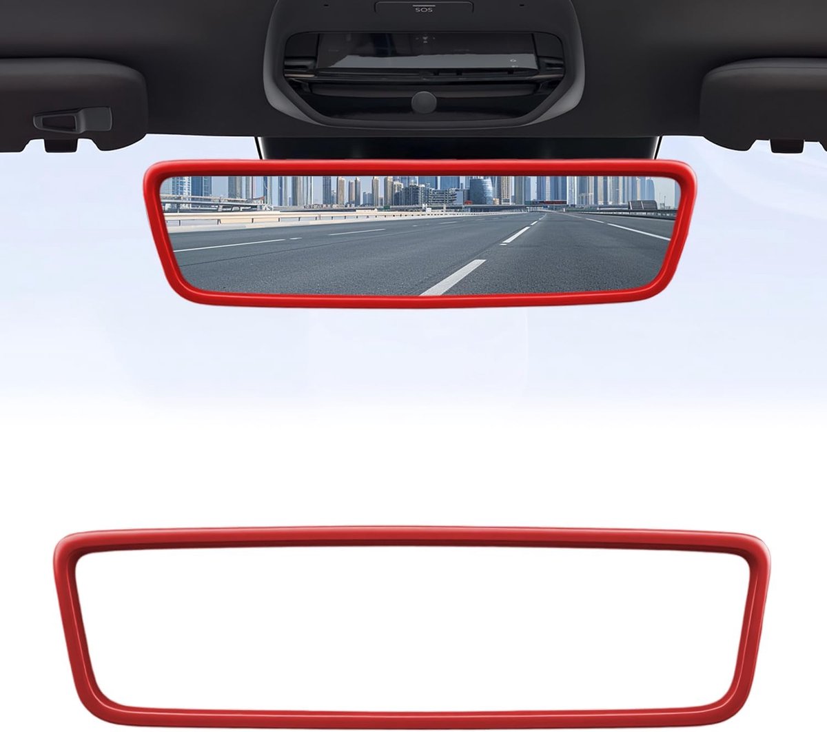 Achteruitkijkspiegels cover - siliconen frame - beschermende trim - voorkomt krassen en vuil - ShopVlot