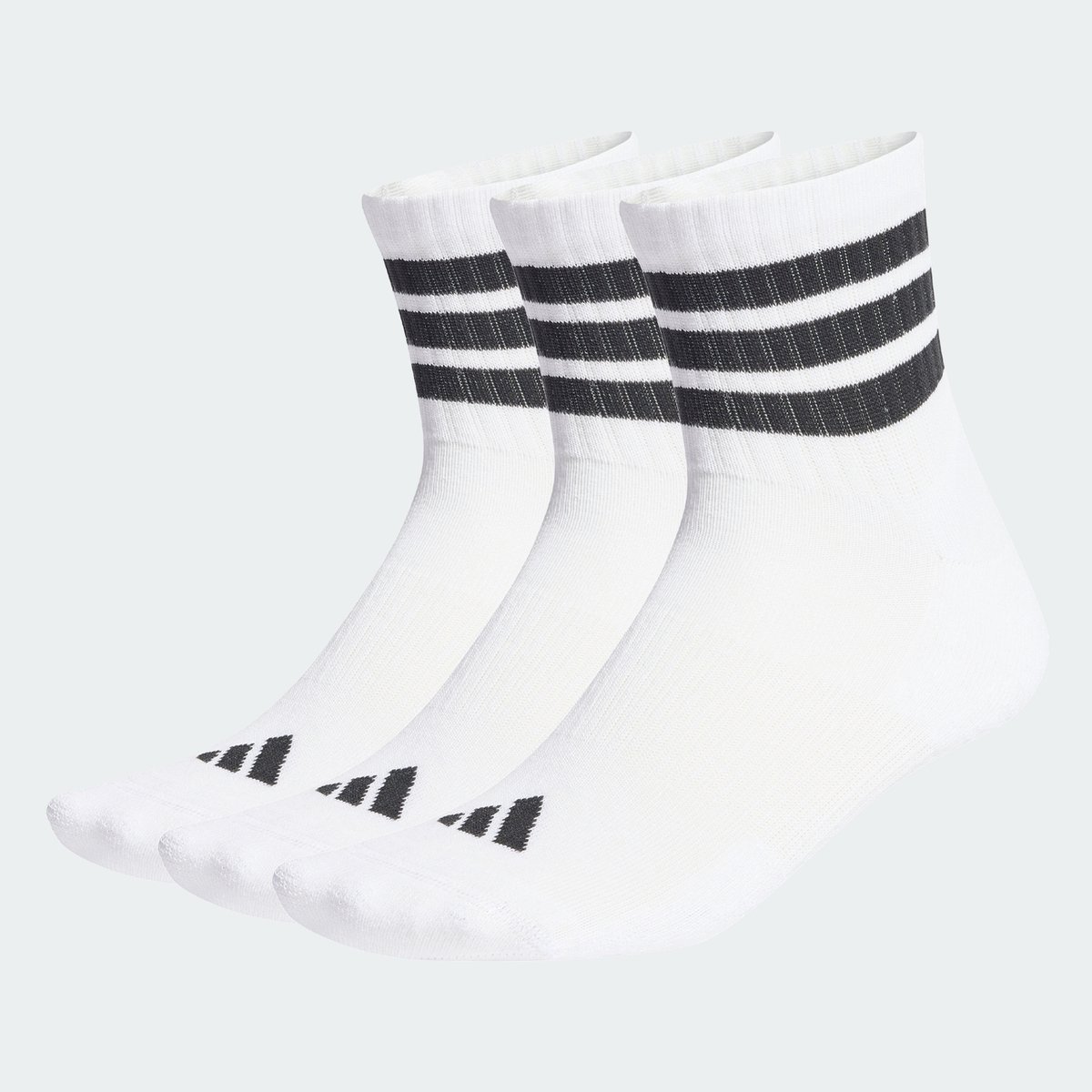 Adidas Performance 3-Stripes Cushioned Sportswear Mid-Cut Sokken 3 Paar - Unisex - Wit — cadeau in Cadeau-ideeën - foto 5