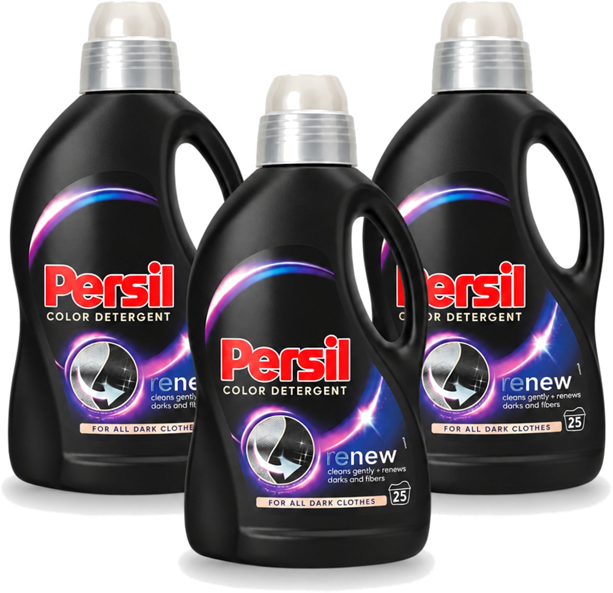3 x Persil Color Detergent - Vloeibaar Wasmiddel - Donkere Was - 25 Wasbeurten - Voordeelverpakking - 3 stuks