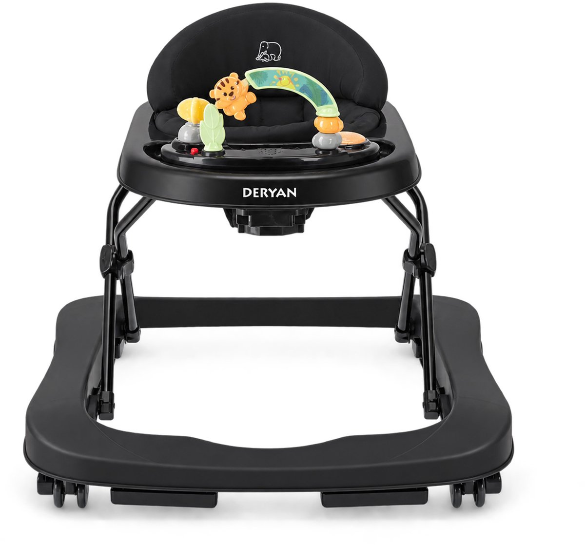 Deryan Luxe 2-in-1 Loopstoel - Inclusief speelset - Inklapbaar - Zwart – foto 6