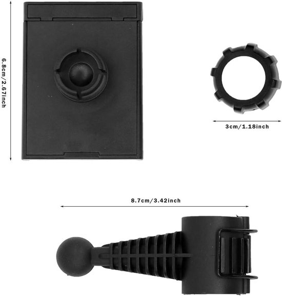Zwart Smartphone Houder voor Golf met 360° Rotatie - Ideaal voor Swing, Putting en Korte Spelletjes op de Golfbaan — afbeelding 5