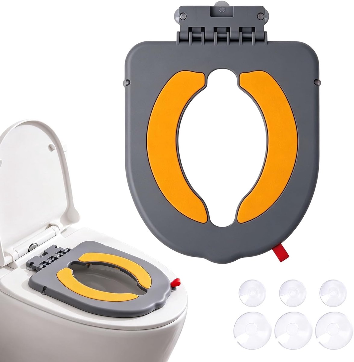Toiletverkleiner voor kinderen - ergonomisch en opvouwbaar - met zuignappen - veilig en gemakkelijk te reinigen - ShopVlot