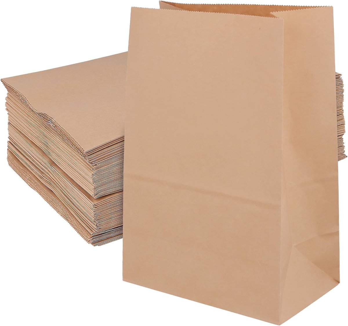 MUNGHOK Grote papieren zakken, bruin, 20 x 12,5 x 30 cm, 70 g/m², kraftpapier, broodzakken, sandwichzakken, papier - ShopVlot