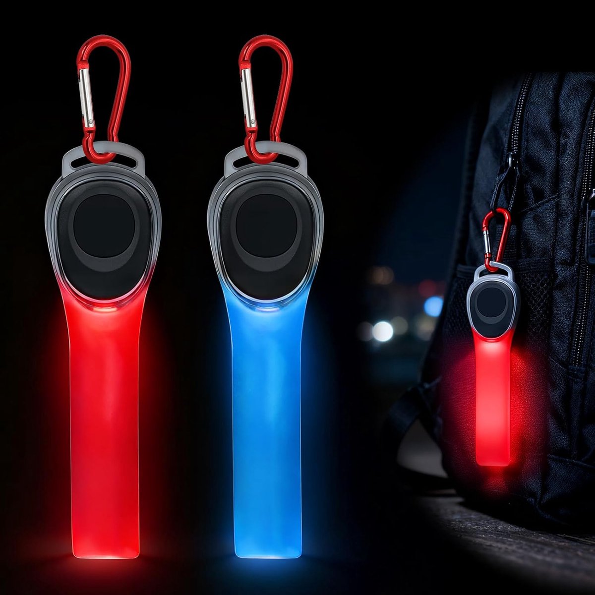 SOARFLY Flashing Light School Bag 2 Reflectors School Bag Kids, Safety Light Kids Reflective Pendant LED Flashing - ShopVlot