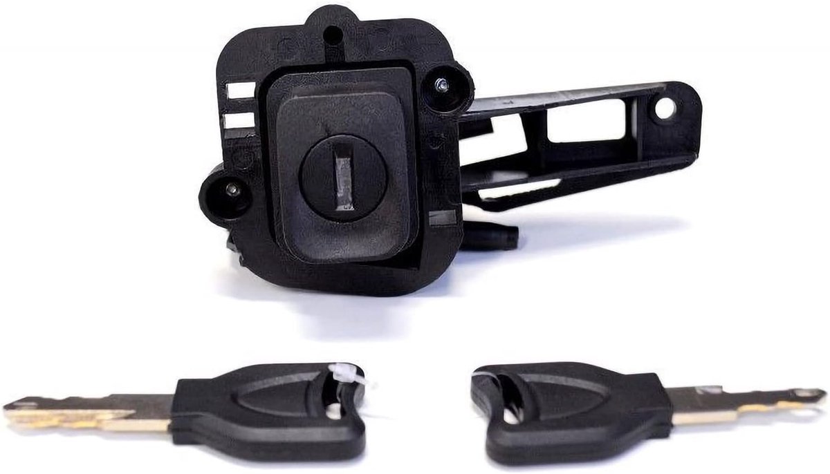 Complete Rear Trunk Lock Push Button with Cylinder and 2 Keys Compatible with Clio 2 OEM: 7701471225 256516 - ShopVlot