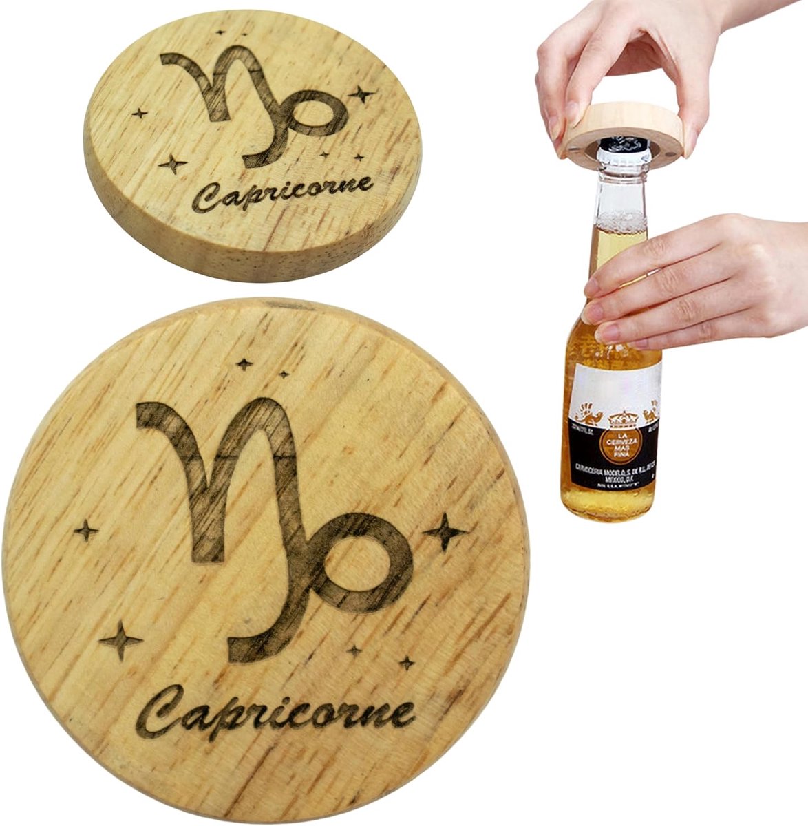 ERNESTINE - Magnetische flesopener met sterrenbeeld en sterrenbeeld - astrologie accessoire - sterrenbeeld - ShopVlot