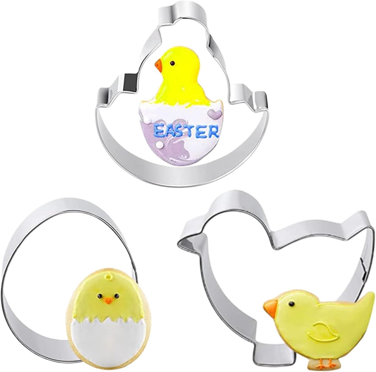 3 pieces cookie cutters, Easter cutters, Easter cookie cutters for children - ShopVlot