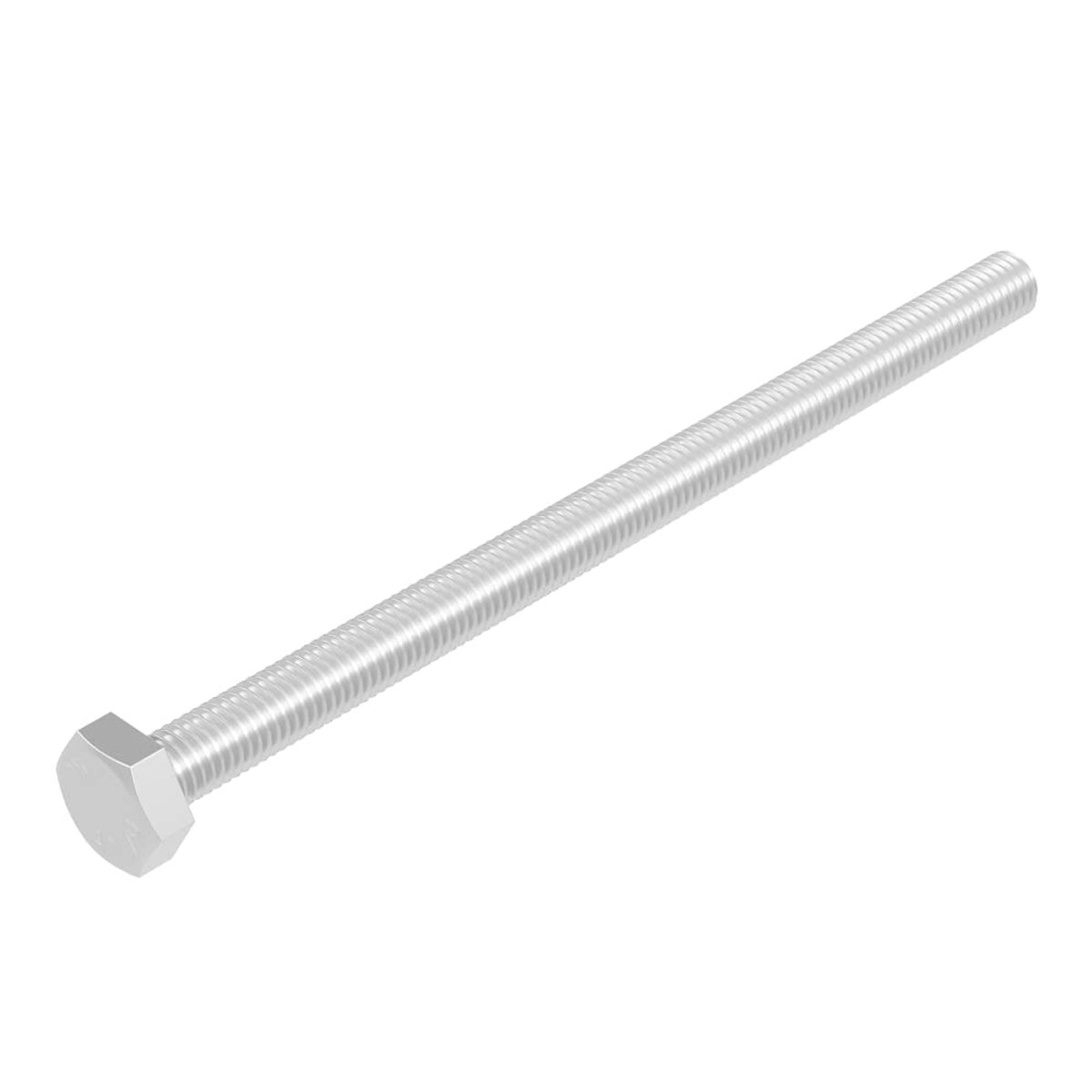SECCARO Hexagon M6 x 100 mm Stainless Steel V2A VA A2 DIN 933 / ISO 4017 Hex Socket 20 Pieces - ShopVlot