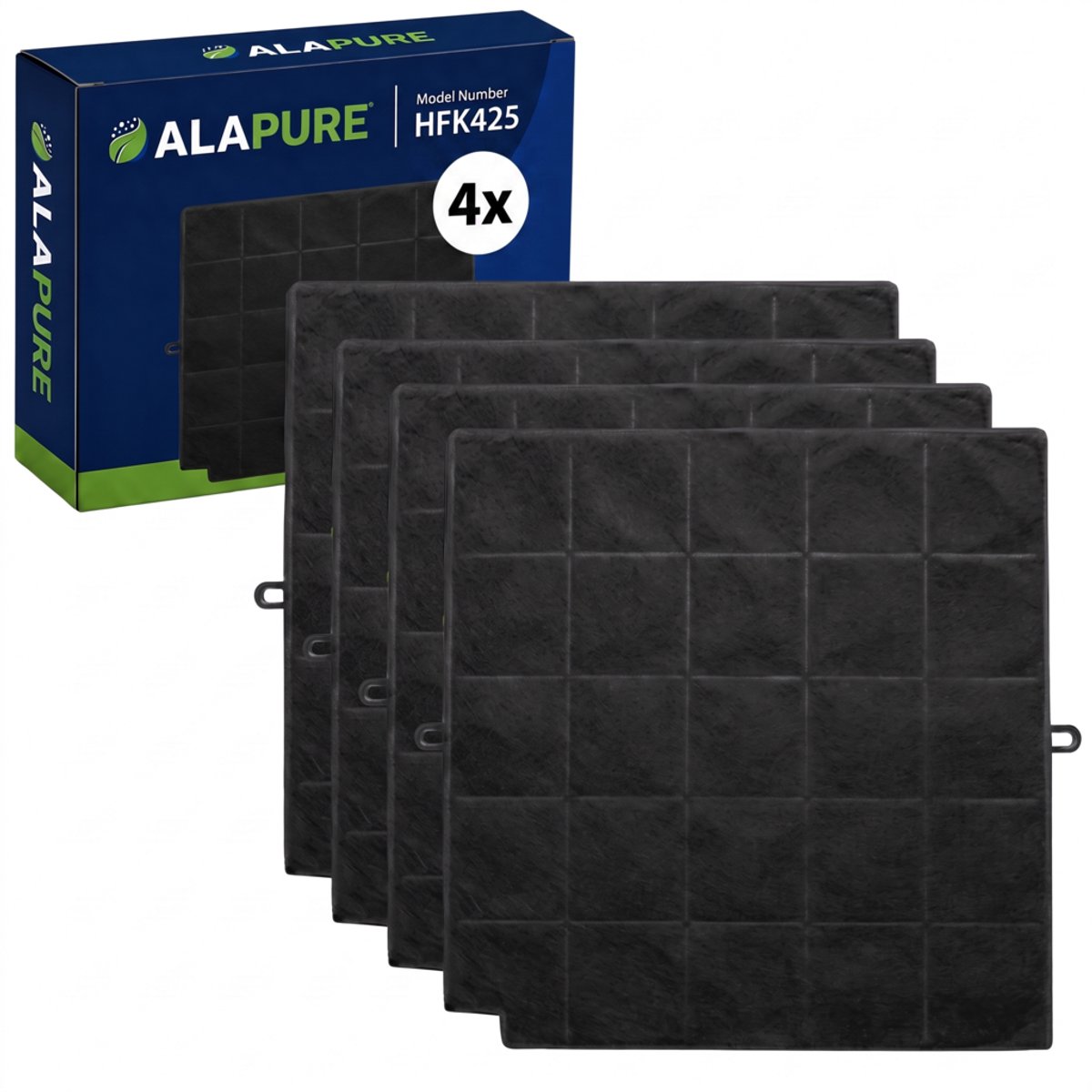 4x Koolstoffilter voor Airforce AFFCAF97CS / AFCFCAF97CS