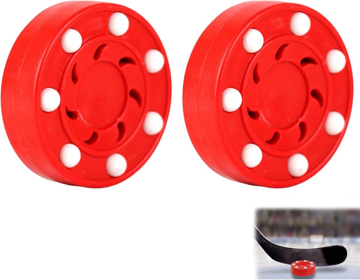 Hockeyballen voor Training en Professionele Wedstrijden, Herbruikbare Plastic Hockeyballen, Set van 2, Ideaal voor Jongeren en Volwassenen