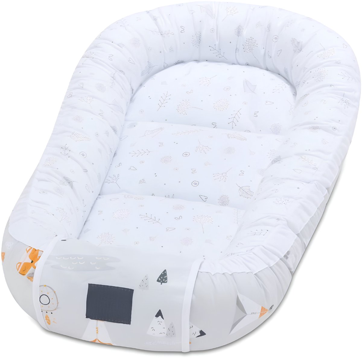 SP® Babynestje - Baby Nestjes - Babynest - Wit - 90cm x 60cm x 12cm