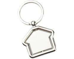 Movilideas Sleutelhanger van metaal, huisvorm, design woning, glanzende afwerking, 4 x 4 cm, voor koppels, nieuw thuis - ShopVlot
