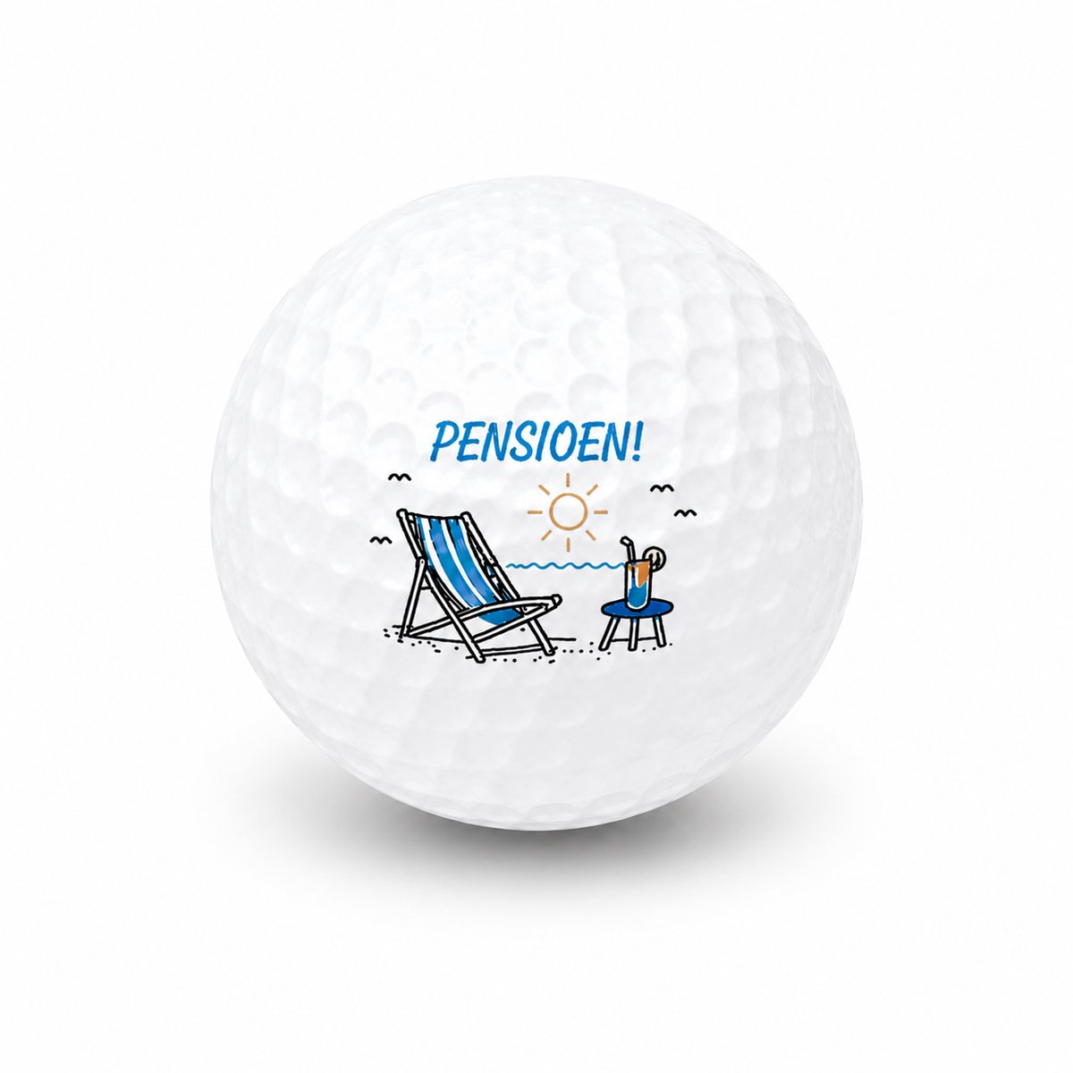 Wilson Golfballen Pensioen Cadeau - Afscheid Golf Cadeau - 15 stuks - Golfbal met Opdruk