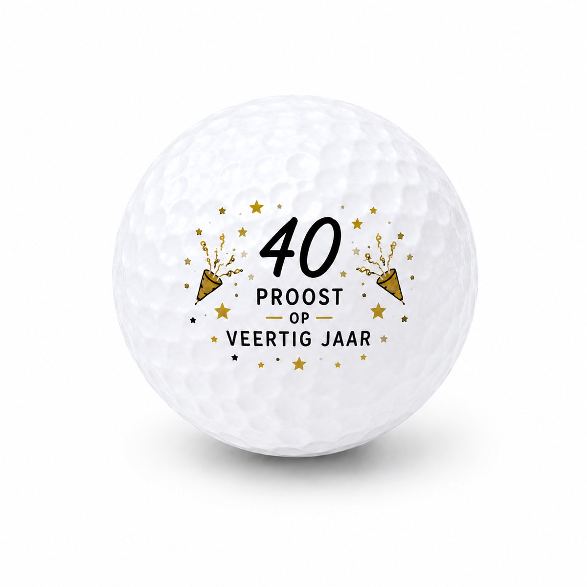 Golfballen 40 Jaar - Verjaardag Golf Cadeau - 3 stuks - Wilson - Golfbal met Opdruk