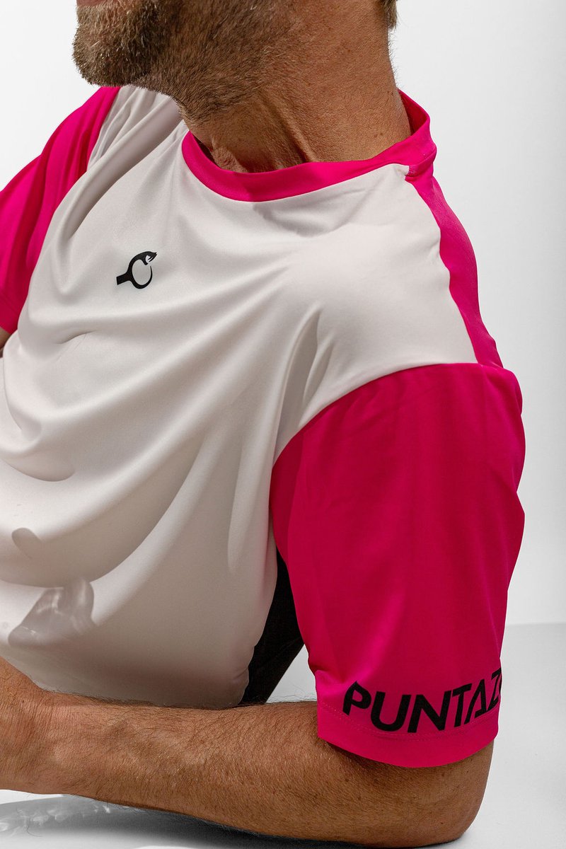 PUNTAZO Padel T-shirt Heren Sportshirt XXL roos Korte mouw
