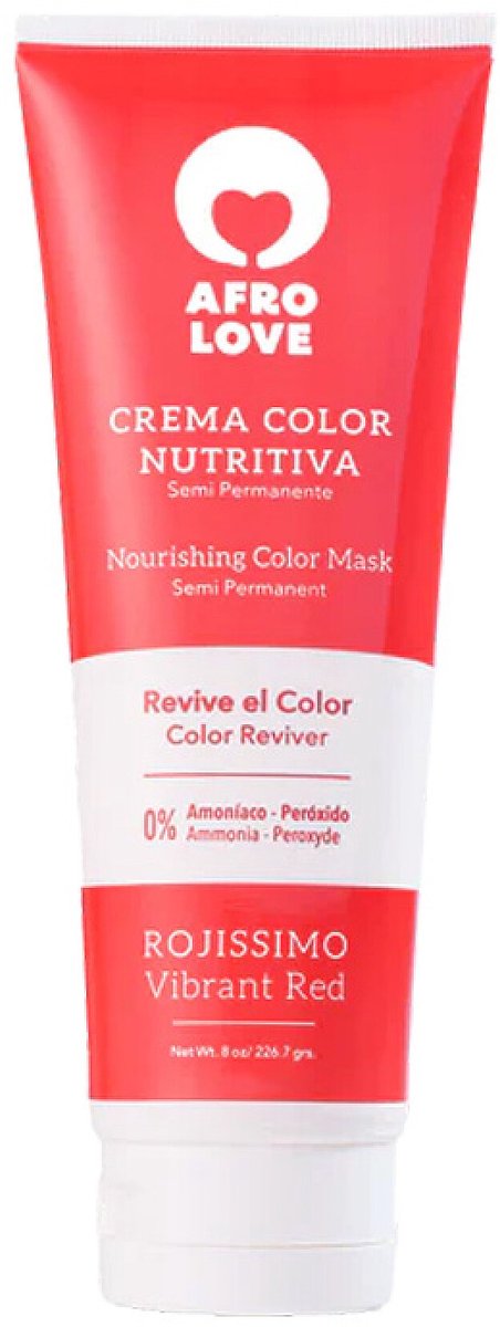 Afro Love Semi Permanent Color Mask Vibrant Red