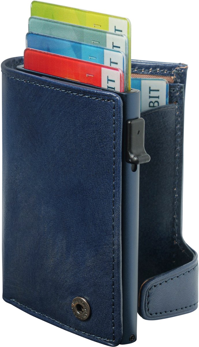 Tony Perotti Van Gogh Dames & Heren Pasjeshouder - Leer - rfid - Blauw