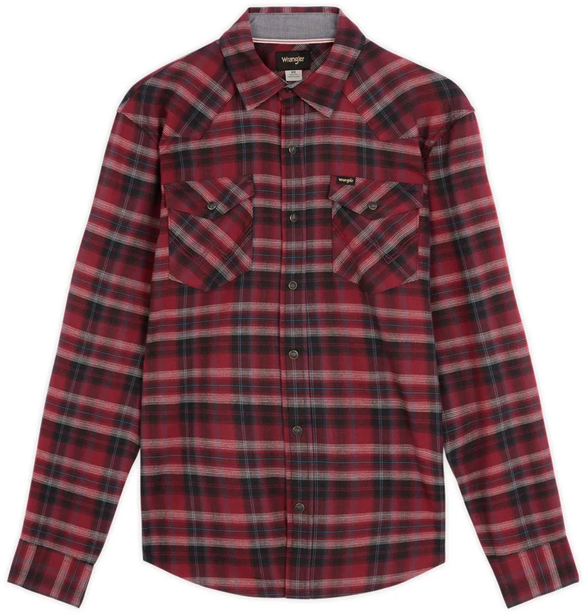 Wrangler Western Regular Fit Overhemd Met Lange Mouwen L Man Syrah