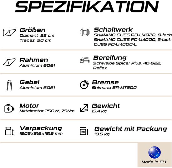 Rabeneick TS5 Lite 28 Inch Stadsfiets - Lichtgewicht Fiets - Shimano 9 Versnellingen - Schijfremmen - 50cm Frame - Voor Dames en Heren - Zwart van Merkloos — afbeelding 2