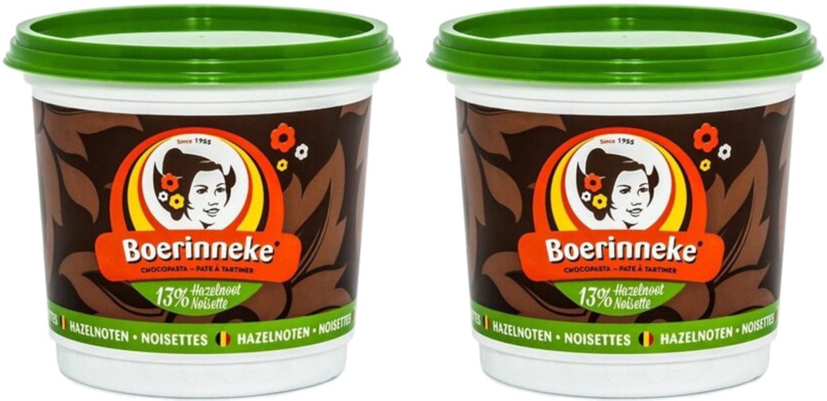 Boerinneke Fondant Hazelnoot - Multipack - Chocopasta - 800g (2x400g)