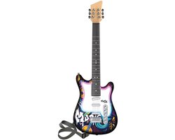 MeMe - Draadloze Rockgitaar met Lichtshow - Draagriem - Koptelefoon - Opnamefunctie - 5+