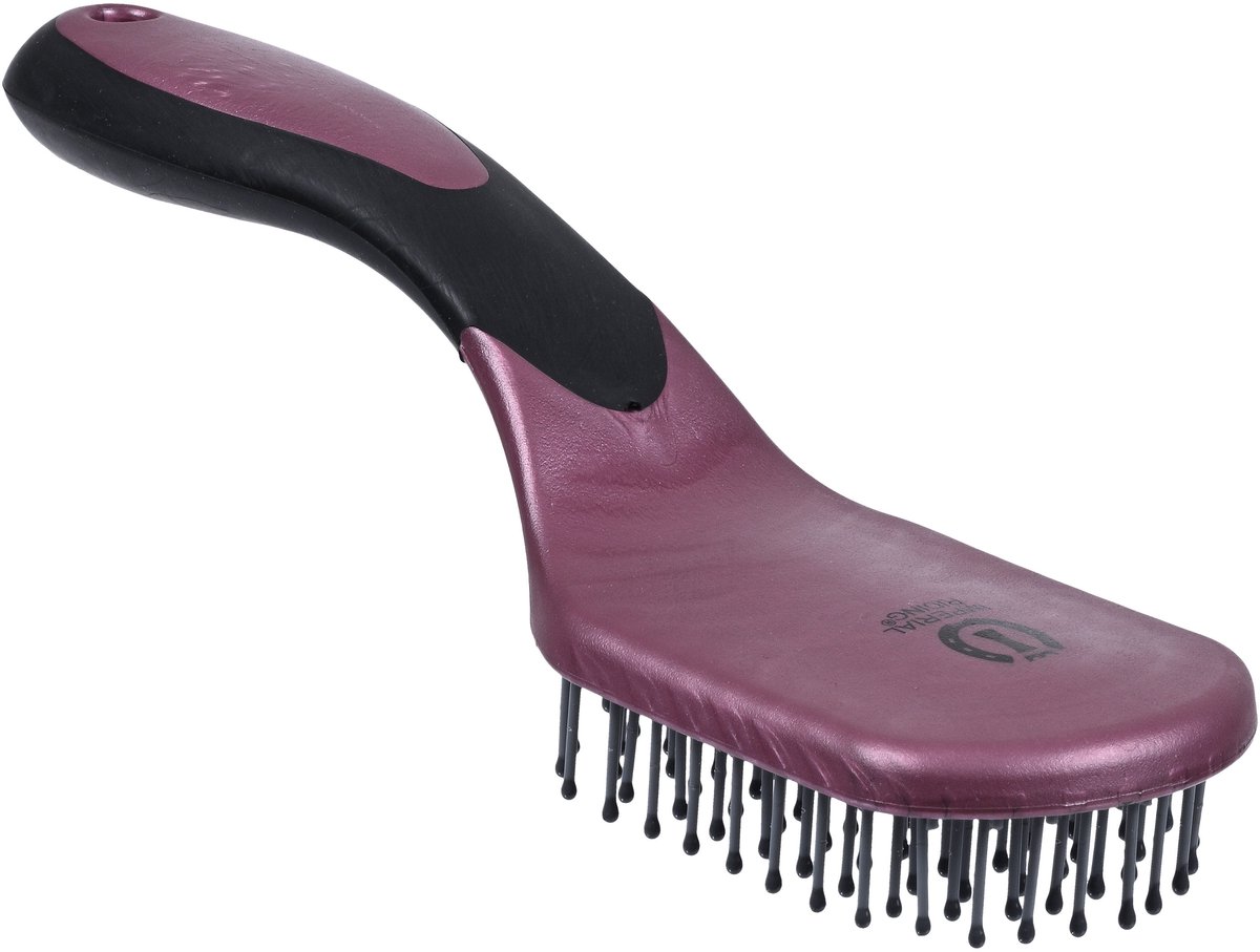 Imperial Riding - Mane& Tail Brush IRHBoomerang - Dark Mauve Metallic