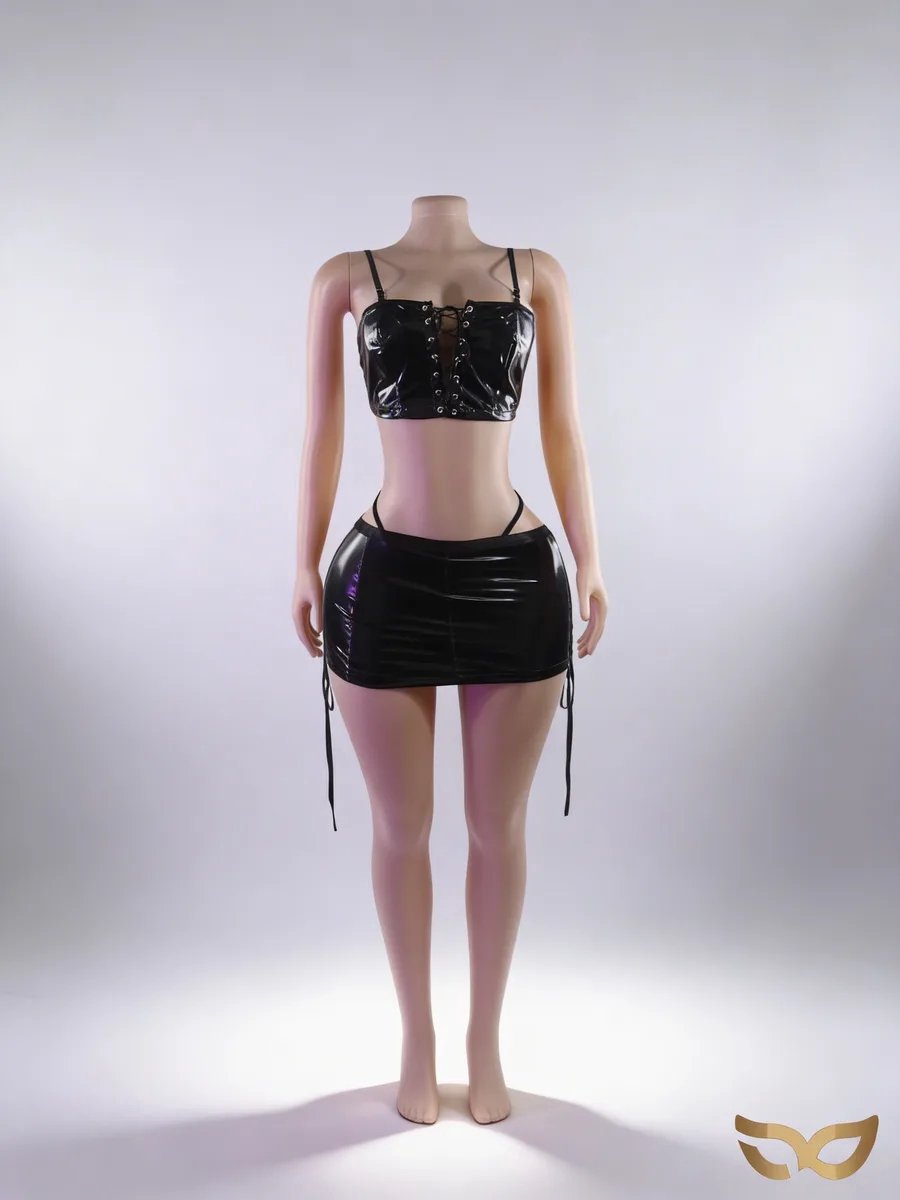 MySecretNL Sexy Latex Pakje voor Vrouwen - Maat XL