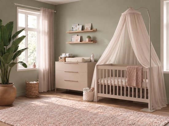 Cabino Piekstok Klamboe / Hemeltje 235 cm - In Hoogte Verstelbaar - Clay / Beige — afbeelding 3