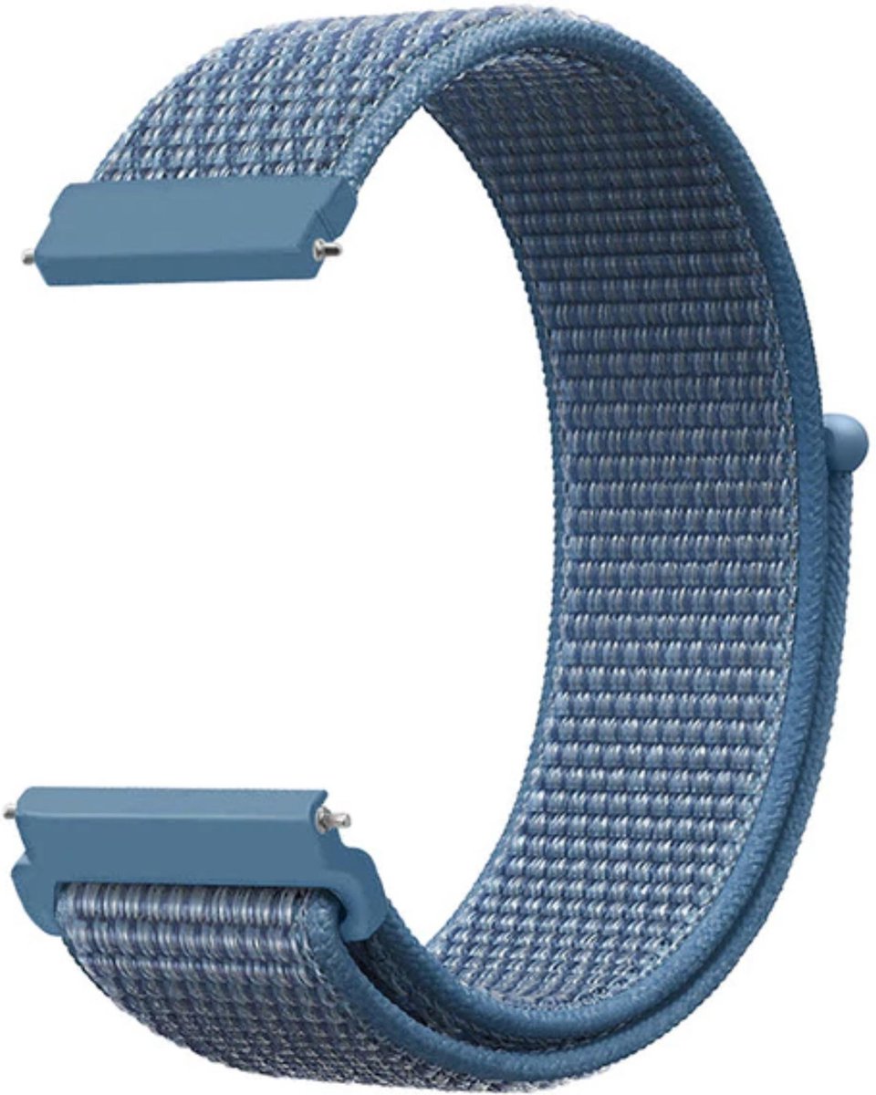 KELERINO. Nylon bandje geschikt voor Samsung Galaxy Active / 42 MM - Lichtblauw