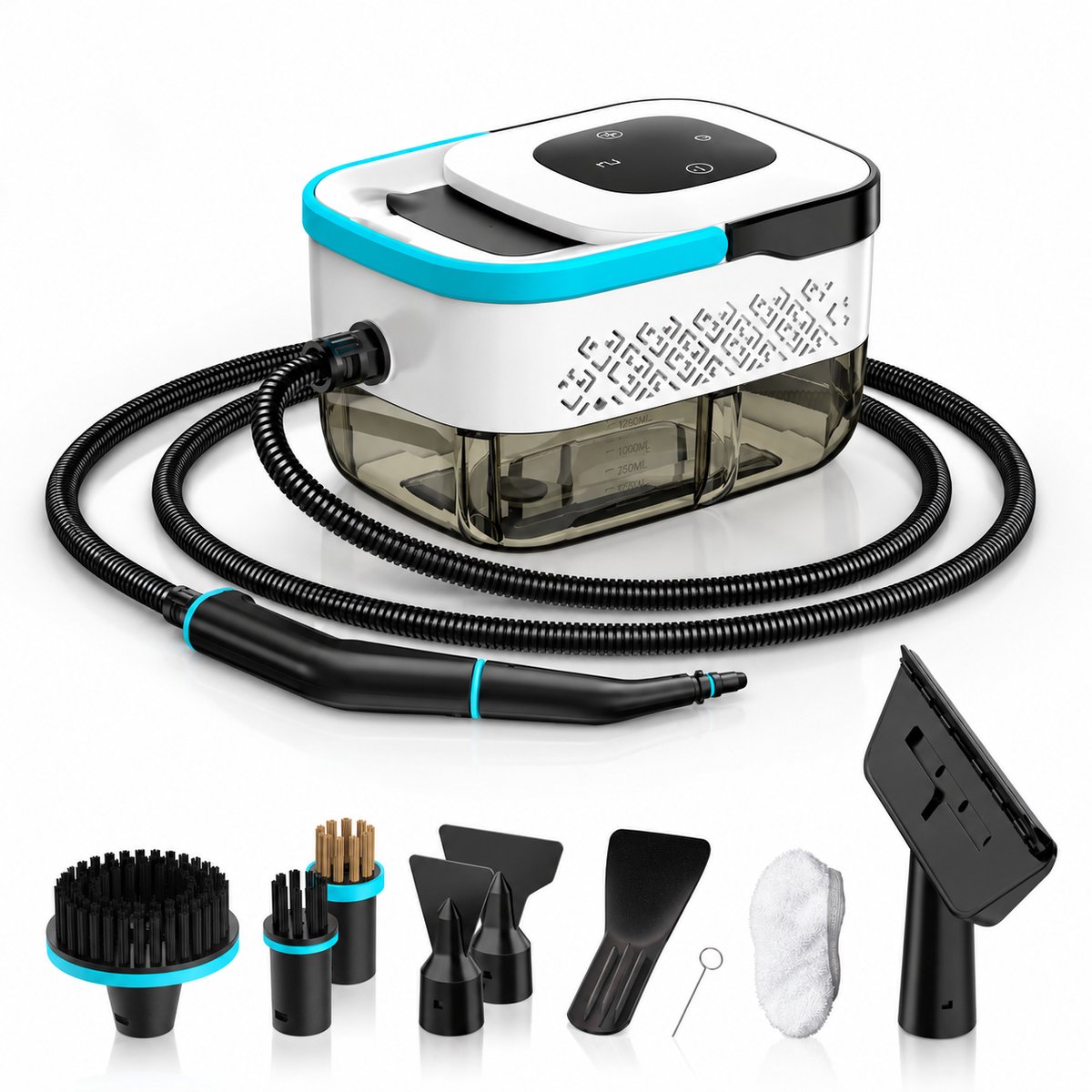 Stoomreiniger – 1500 W – 3,5 Bar Stoomdruk – 15 Sec Opwarmtijd – 1,6 L Tank – Met Accessoires