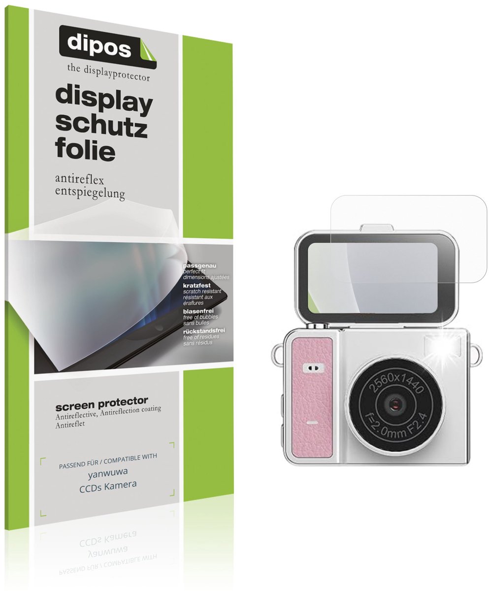 dipos – 4x Matte Beschermfolie geschikt voor yanwuwa CCDs Camera | Krasbestendige & antireflecterende Screenprotector Ultra-Thin