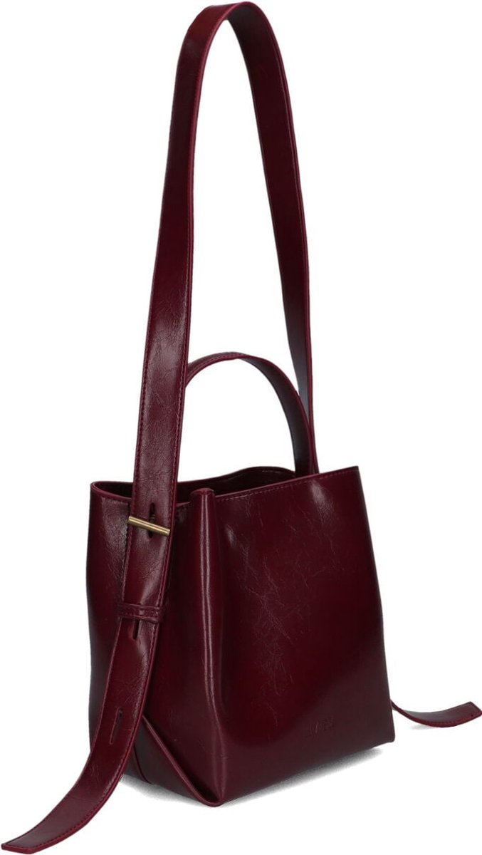 Hvisk Molly Raw Structure Handtassen Dames - Bordeaux - Maat ONESIZE