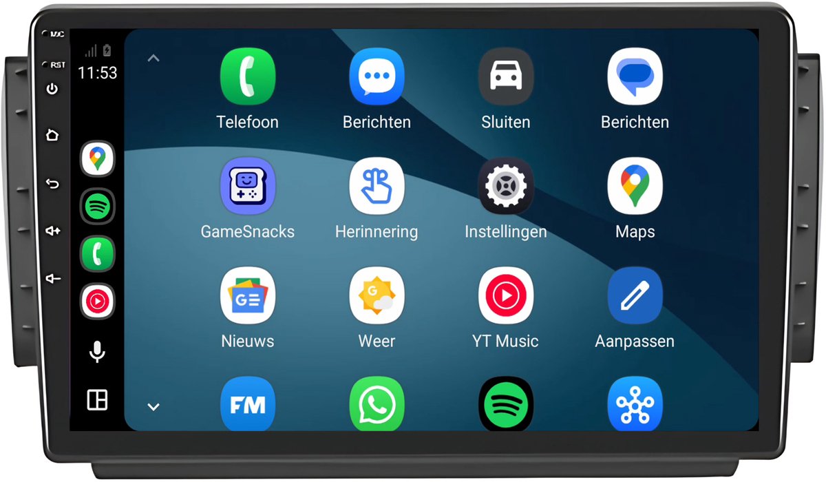 CarPlay autoradio geschikt voor Peugeot 208 & 2008 | bouwjaren 2012 t/m 2019 | Cartronix CTX-7050 | 2012 2013 2014 2015 2016 2017 2018 2019 | 10 inch | Android 15 | Draadloos Apple CarPlay & Android Auto | 2GB + 32GB | Bluetooth & Wifi