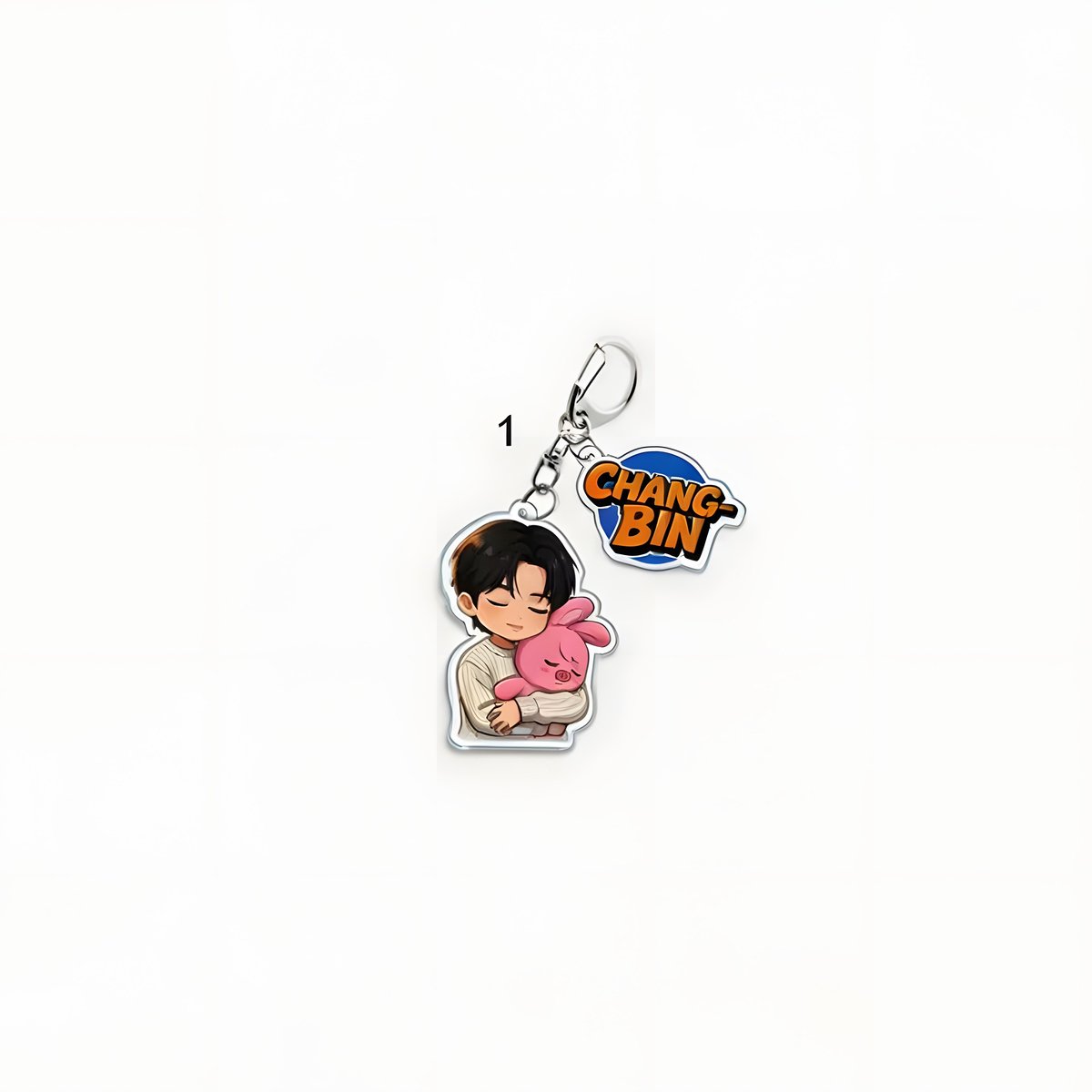 KPOP Stray Kids SKZ Changbin Acrylic Keyring Plush Hug [Sleutelhanger]