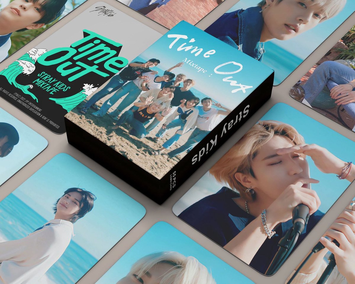 KPOP 55pcs/box Stray Kids Mixtape Time Out Photocard [Fotokaarten]