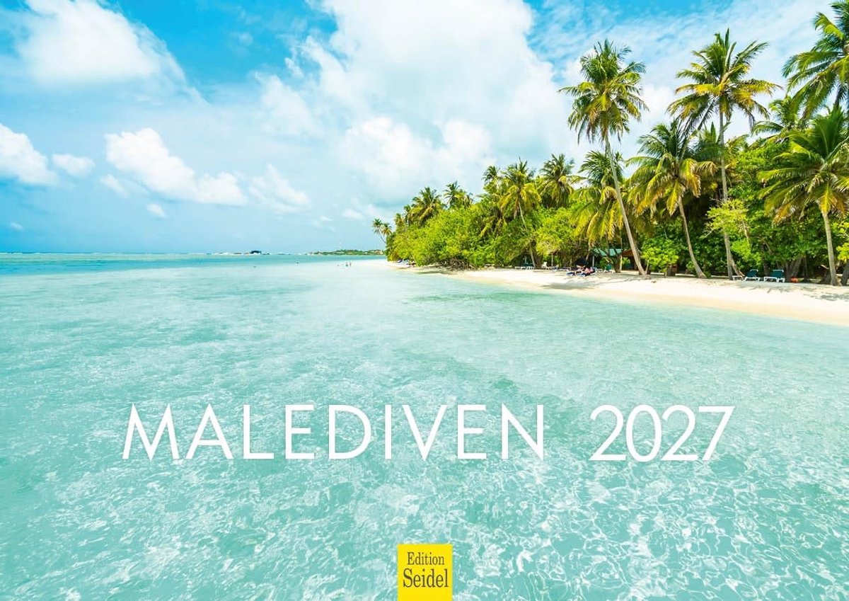 Elzusha - Wandkalender Malediven 2027 - Hoogwaardige beelden in A4 formaat
