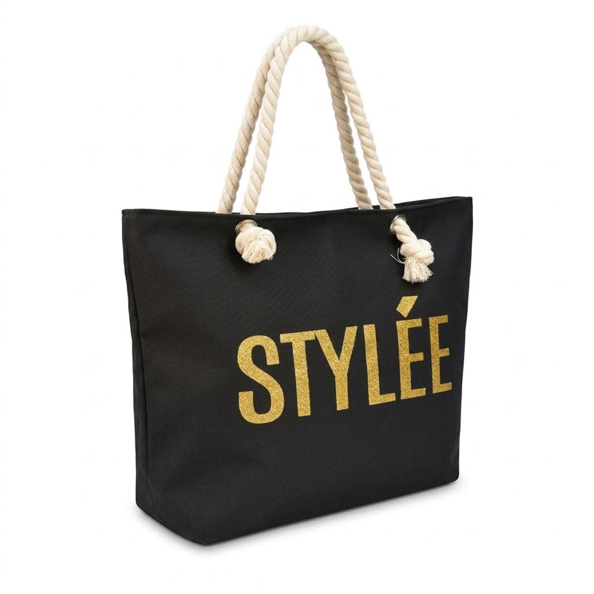 Elzusha - Jute Strandtas met Pailletten voor Dames