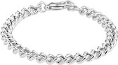 Glams Armband Gourmet 7,1 mm 19+1 cm - Zilver