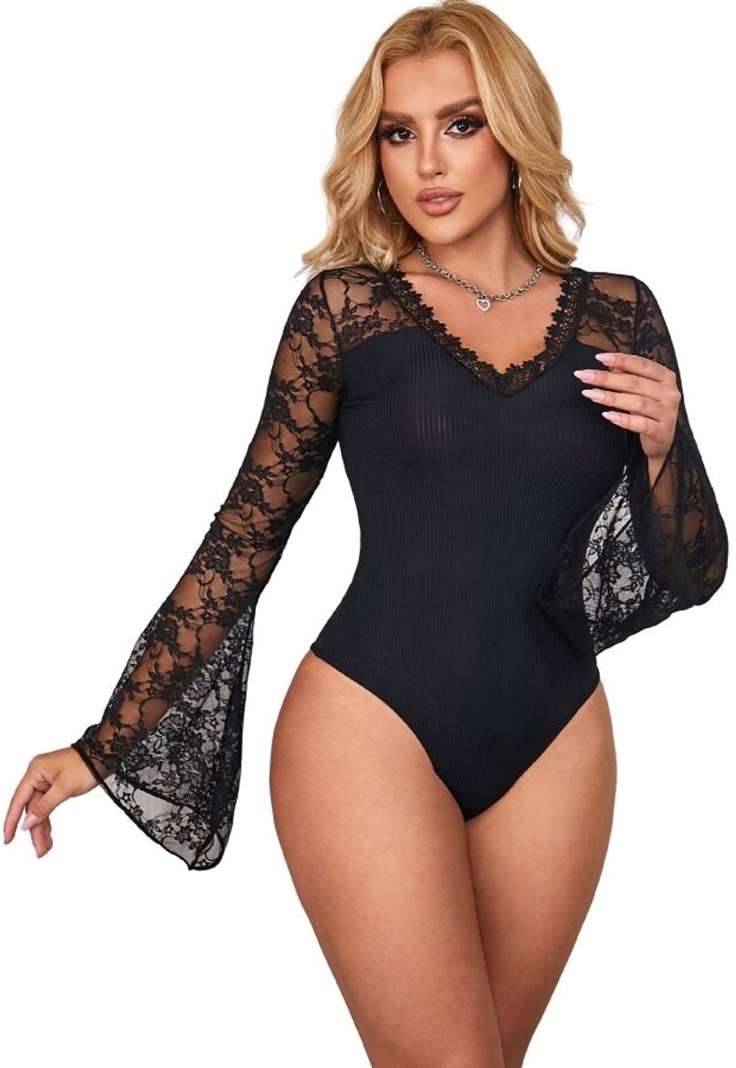 SUBBLIME TEDDIES | Subblime Floral Pattern Teddy S/m | Erotische Body | Lingerie | Sexy Lingerie